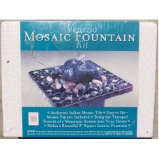Venezia Mosiac Fountain Kit Makes a Beautiful 8" Square Indoor Fountain 638799500069  263851022074